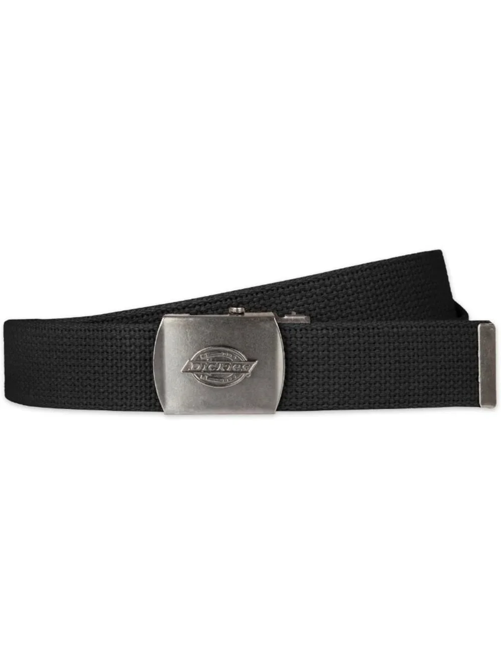 Men's Fabric Web Logo Buckle Belt - Adjustable Up to 42